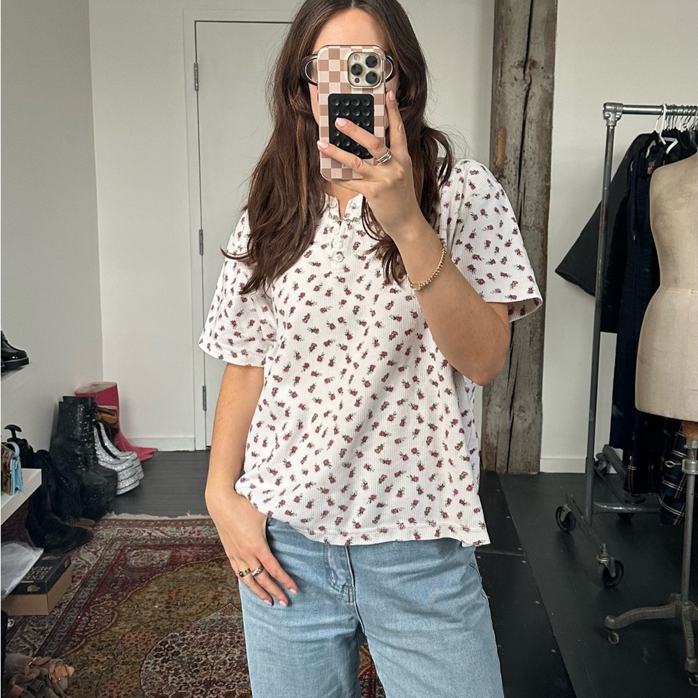 Floral Print cottage core women’s t-shirt